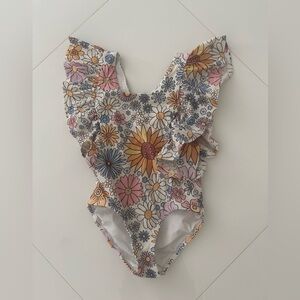 Posh Peanut - Presley Jane Flutter Sleeve Kids Swimsuit